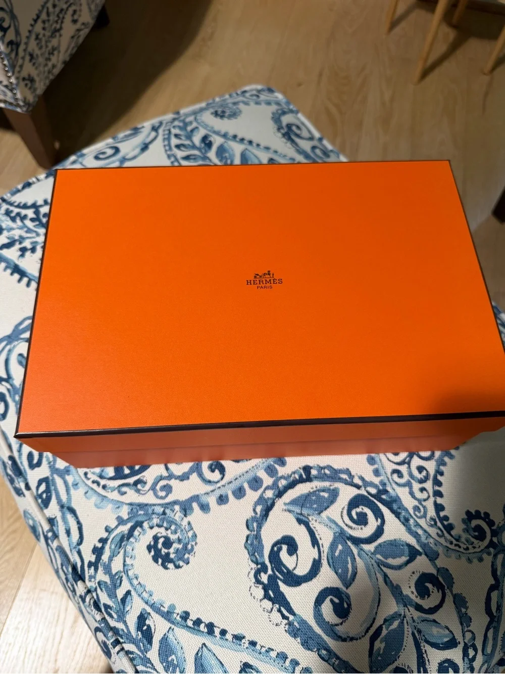 Authentic Hermès Orange Gift Box – 12” x 8” x 4.5” – Empty Box
